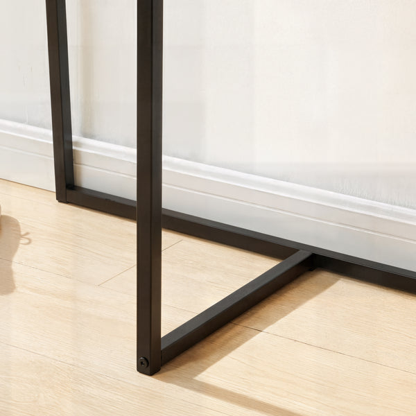 Stojak na ubrania Norjad 160x80x41 cm metal czarny [en.casa]