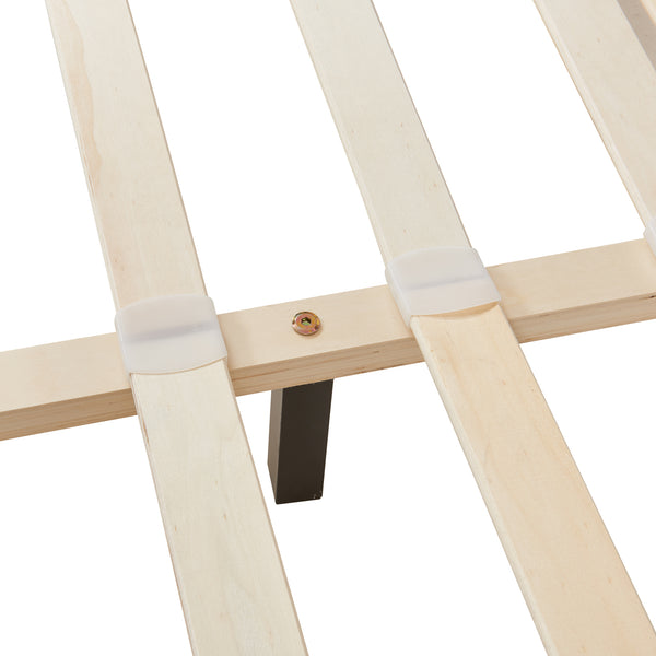 Łóżko ze sztucznej skóry Albacete 140x200 cm białe Corium