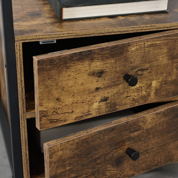 Stolik boczny Alstahaug z szafkami 59x45x40cm [en.casa]