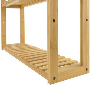 Półka bambusowa Örnsköldsvik 60x15x54cm naturalne drewno [en.casa]