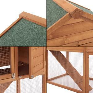 Klatka dla królików Kelkheim 110x160x61cm drewno jodłowe [en.casa]