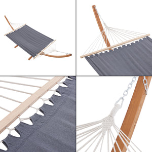 Hamak Langadia 200x150cm ciemnoszary [en.casa]