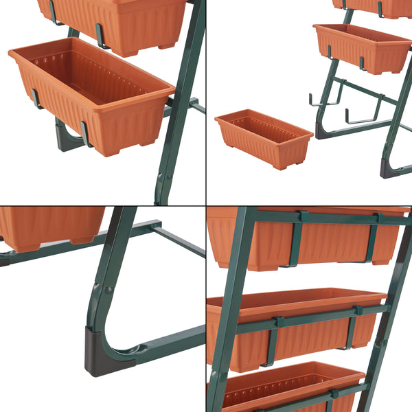 Schody roślinne Schiedam 54,5x50x115cm 5-stopniowe [en.casa]