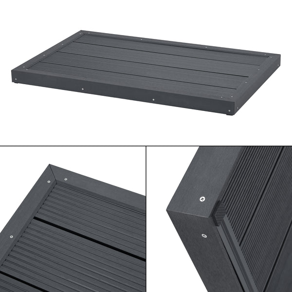 Płyta bazowa WPC Nürtingen do prysznica solarnego 101x63x5,5cm [en.casa]