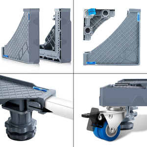 Stelaż pod pralkę Maisach 8 nóżek max. 500 kg [en.casa]