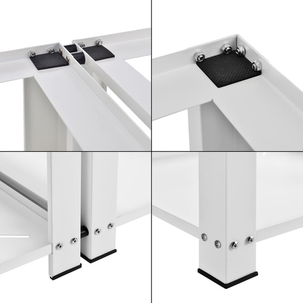 Cokół pralki 2-krotny Cremlingen 150 kg Biały [en.casa]