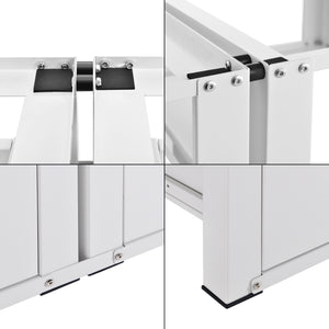 Ramka podwójna Heyen z 2 szufladami biała [en.casa]