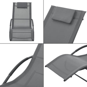 Leżak bujany Tarent 150 kg ciemnoszary [en.casa]