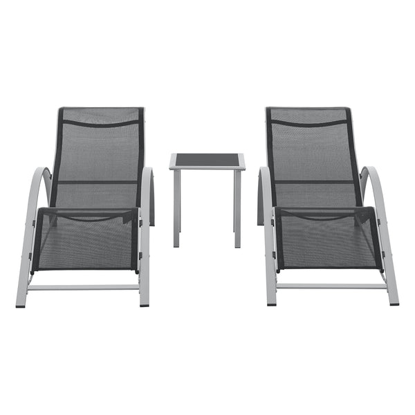 Zestaw mebli ogrodowych Binetto 3 szt [en.casa]