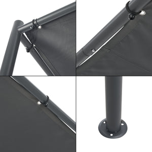 Altana Carunchio 300x285x248cm ciemnoszara [en.casa]