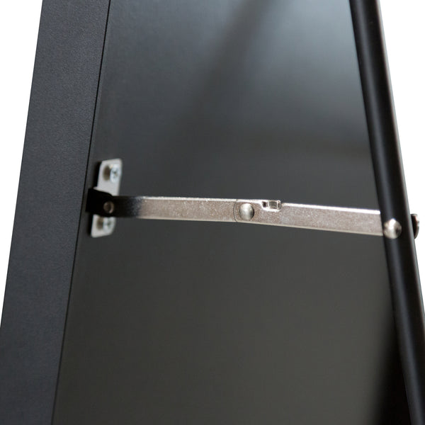 Lustro stojące Bugnara 160x40cm uchylne czarne [en.casa]