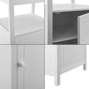 Stolik boczny Merijärvi 79x48x39cm Biały [en.casa]