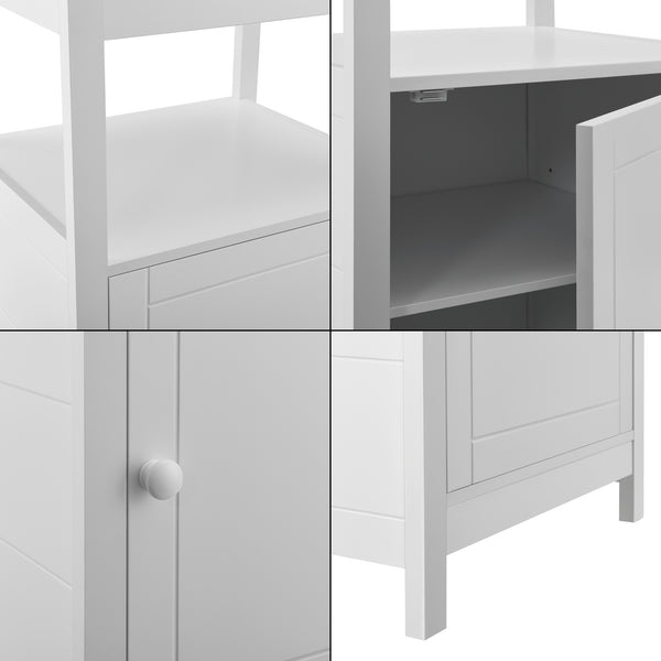 Stolik boczny Merijärvi 79x48x39cm Biały [en.casa]