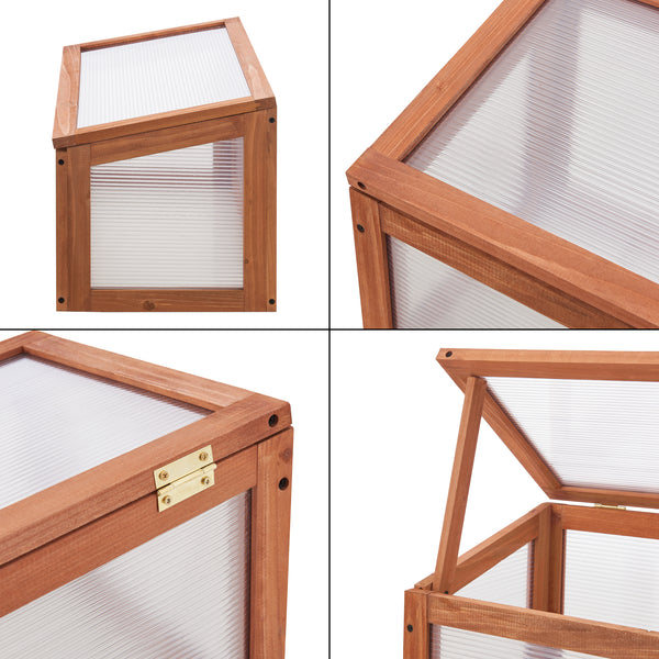 Tunel foliowy Laarbeek 60 x 30 cm drewno sosnowe [casa.pro]