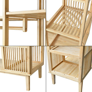 Bambusowy wieszak na ubrania Hudiksvall 185x140x45cm [en.casa]