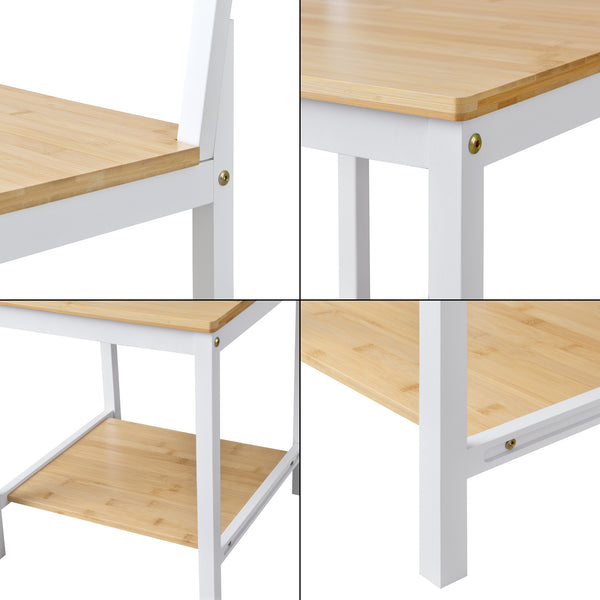 Wieszak męski Juuka 133x40x42 cm Wieszak na płaszcze bambusowy [en.casa]