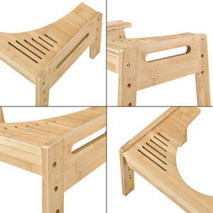 Stołek toaletowy bambusowy Kalajoki [en.casa]