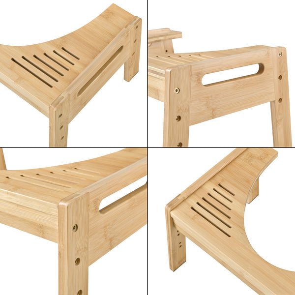 Stołek toaletowy bambusowy Kalajoki [en.casa]