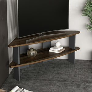 Szafka pod TV Fredensborg 45x116x40 cm stare drewno / antracyt [en.casa]