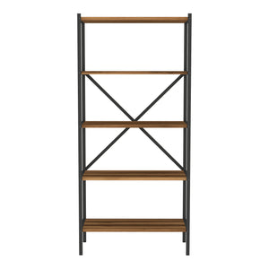 Półka kuchenna Tomelilla 160x66x34 cm orzech/antracyt [en.casa]