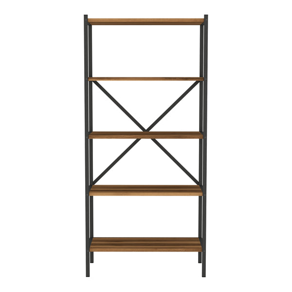 Półka kuchenna Tomelilla 160x66x34 cm orzech/antracyt [en.casa]