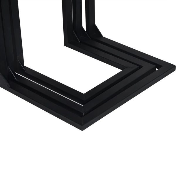 Zestaw stolików Rørvig w zestawie 3 z drewna sosnowego, bejcowane [en.casa]