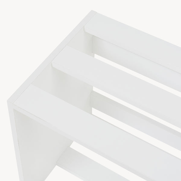 Stolik boczny Rønde 43x64x33 cm biały [en.casa]