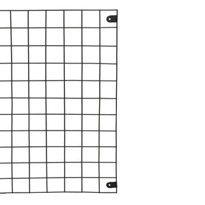 Kratka ścienna Sæby metal 75 x 55 cm czarna [en.casa]