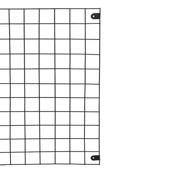 Kratka ścienna Sæby metal 75 x 55 cm czarna [en.casa]