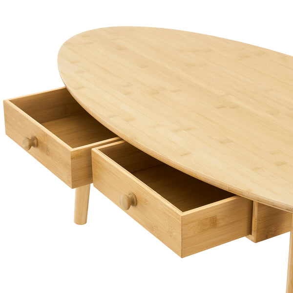 Stolik kawowy Harboøre bamboo nature [en.casa]