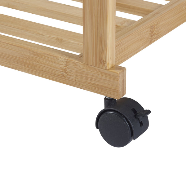 Ilmajok bambusowy wieszak na ubrania na kółkach [en.casa]