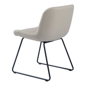 Krzesło do jadalni Kannus zestaw 2 szt. beżowe [en.casa]