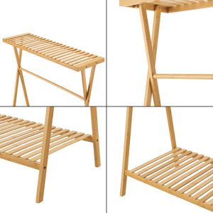 Wieszak na płaszcze Horten bambus [en.casa]