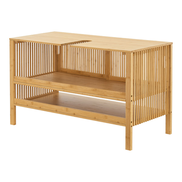 Szafka podumywalkowa Hvaler 60x100x45cm bambus [en.casa]