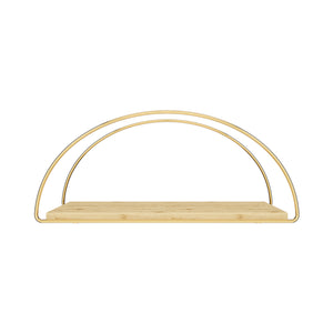 Półka ścienna Mynämäki 39x16x17 cm w kolorze złotym [en.casa]