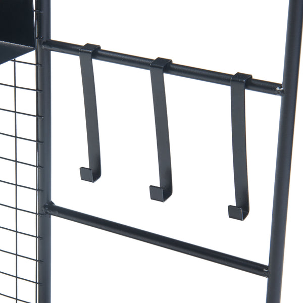 Krata ścienna Westre 70x60x11cm metal czarny [en.casa]