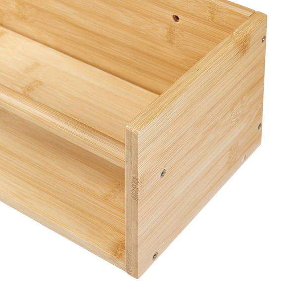 Półka ścienna 2 w 1 Flå bambus [en.casa]