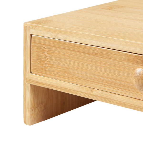 Stojak na monitor Hallstahammar 56x18x9,5 cm bambus [en.casa]