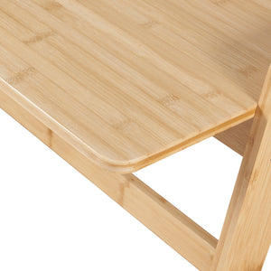 Biurko bambusowe Härryda 107x47x81 cm naturalne [en.casa]