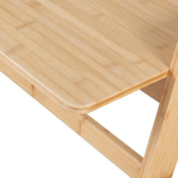 Biurko bambusowe Härryda 107x47x81 cm naturalne [en.casa]