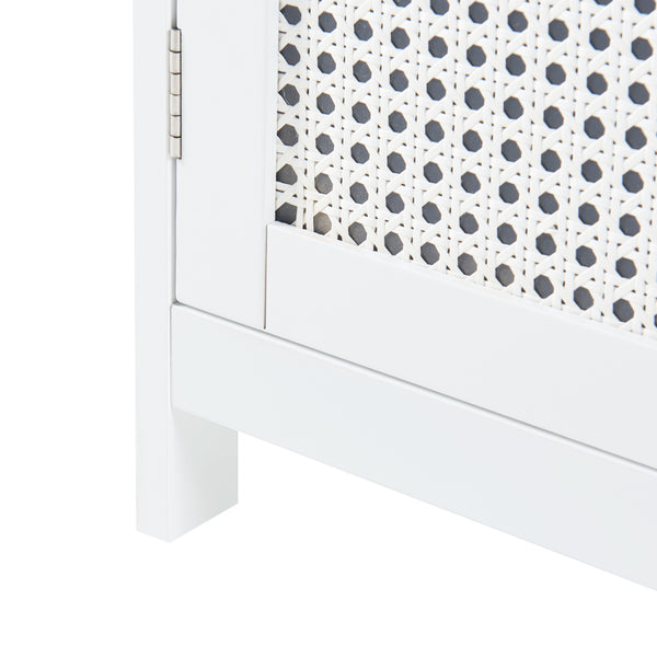 Szafka wysoka Karlsøy 161x35x32cm biała [en.casa]