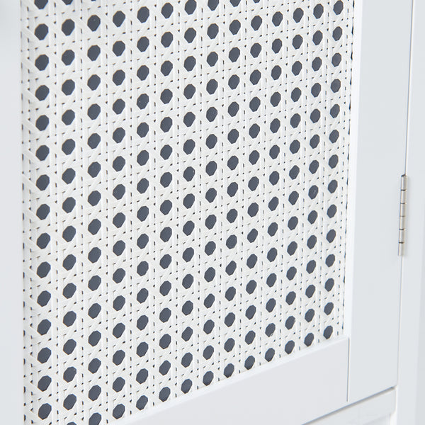 Karlsøy szafka z lustrem 50x60x15cm biała [en.casa]