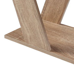 Stolik boczny Nome 60x22x57cm dąb [en.casa]