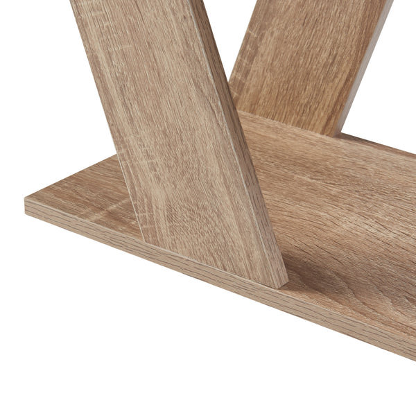 Stolik boczny Nome 60x22x57cm dąb [en.casa]