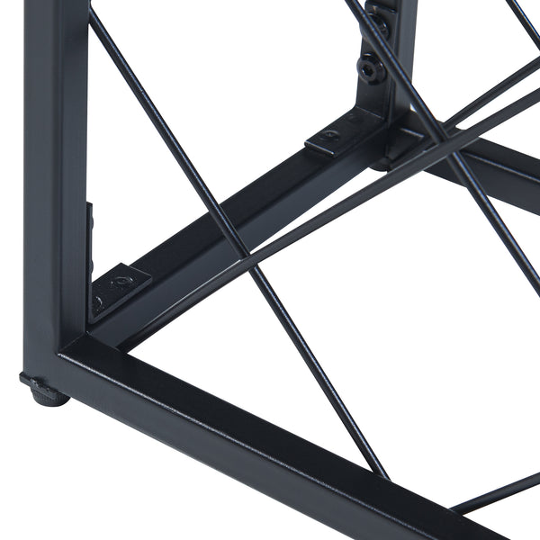 Stojak na wino Taivassalo na 25 butelek czarny [en.casa]