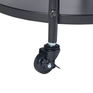 Wózek do serwowania Munkedal metalowy czarny [en.casa]