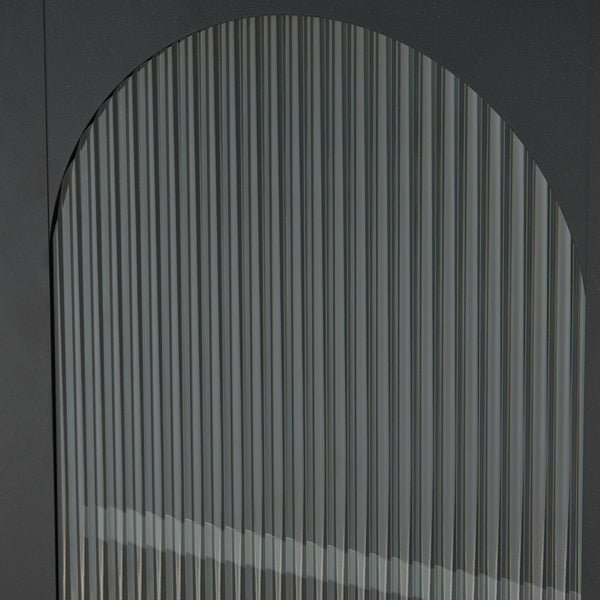 Szafka boczna Karlskrona 102x43x40 cm czarna, matowa [en.casa]