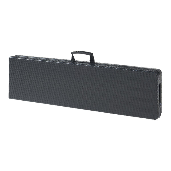 Składany zestaw ławek Mark 2-częściowy rattan czarny [en.casa]