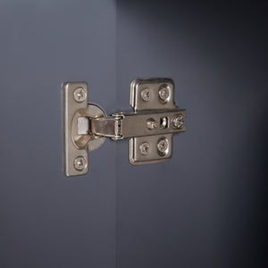 Szafka z lustrem Overath 60x20x50 cm szara [en.casa]