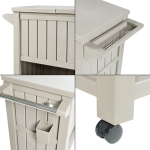 Zewnętrzny wózek chłodzący Arsita 102x47x87 cm Beżowy [casa.pro]